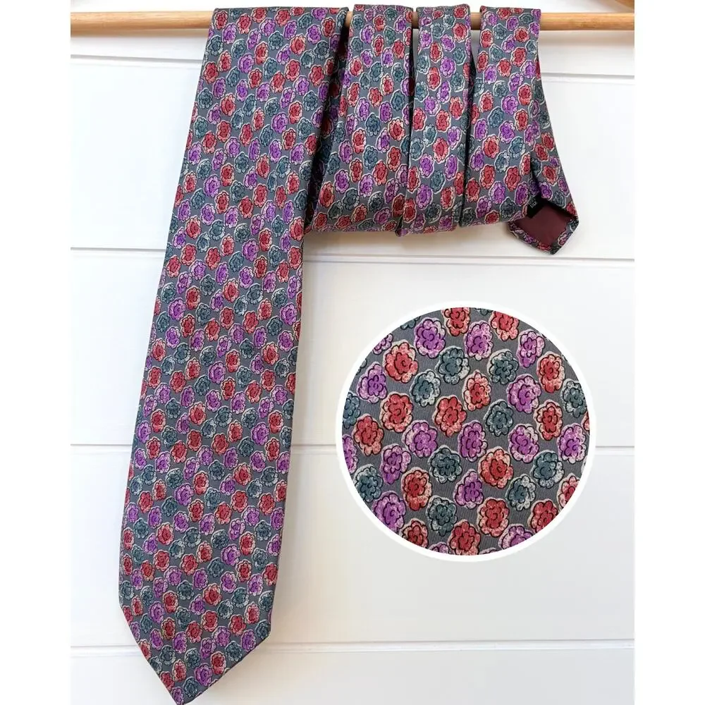 Classics Debenhams Floral Silk Tie Classic W 3.5